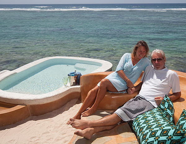 Mike and Sabine at their newly built home in Keringet Estates.